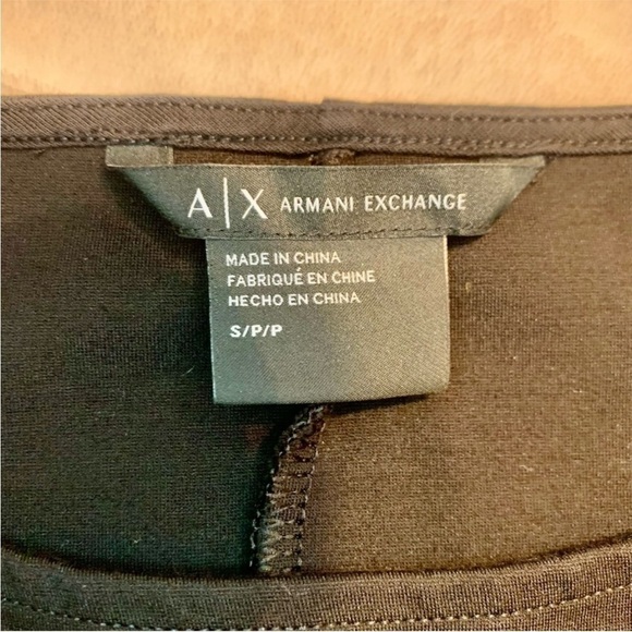 A/X Armani Exchange Dress Small Black Cocktail Dress Mini Viscose Elastane - Picture 11 of 15